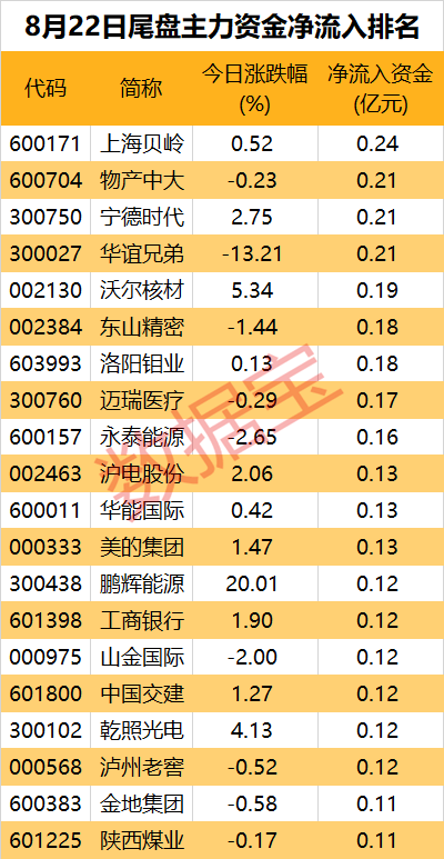 主力资金丨一批新能源车企遭主力大幅出逃